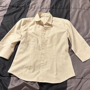 Classic Beige Button-Up Shirt